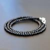 Name Accessories Necklace Choker [2PIECES] pe1511-Onyx-45 [Brand (Onyx - 45cm)]