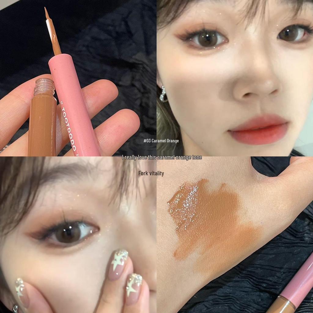 TOOT DODO Neon Glass Liquid Eyeshadow - Shimmering Glitter & Matte Highlights, Long-Lasting Under Eye Brightener