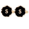 Mens Classic 26 Alphabet Initial Letter Cufflinks A B C D E F G H I J K L M N O P Q R S T U Sleeve ButtonV W X Y Z