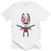 Kawaii Invader Zim Graphic TShirt Happy Hug Ready Zim Image Cute Cartoon T Shirt Unisex Women Retro T Shirt Oversized T Shirt
