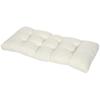 Cushion for 2-Seater Bench for Interior and Exterior with 8 Stitches for Chairs Sofas 110x48x8 cm Cream