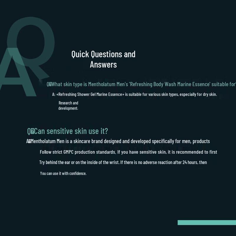 Mentholatum Men's Refreshing Shower Gel