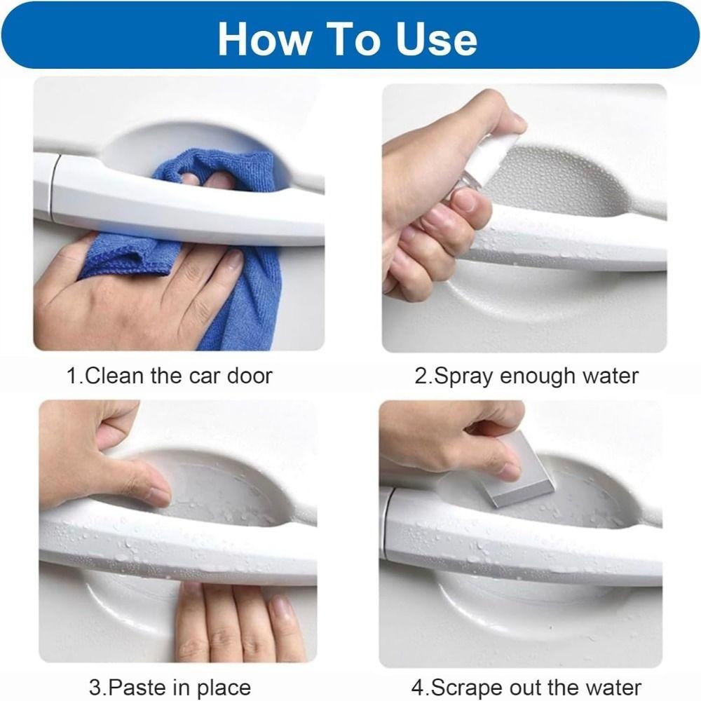 4pcs/10pcs Invisible Car Door Handle Protector Paint Protection Film  Exterior Protection