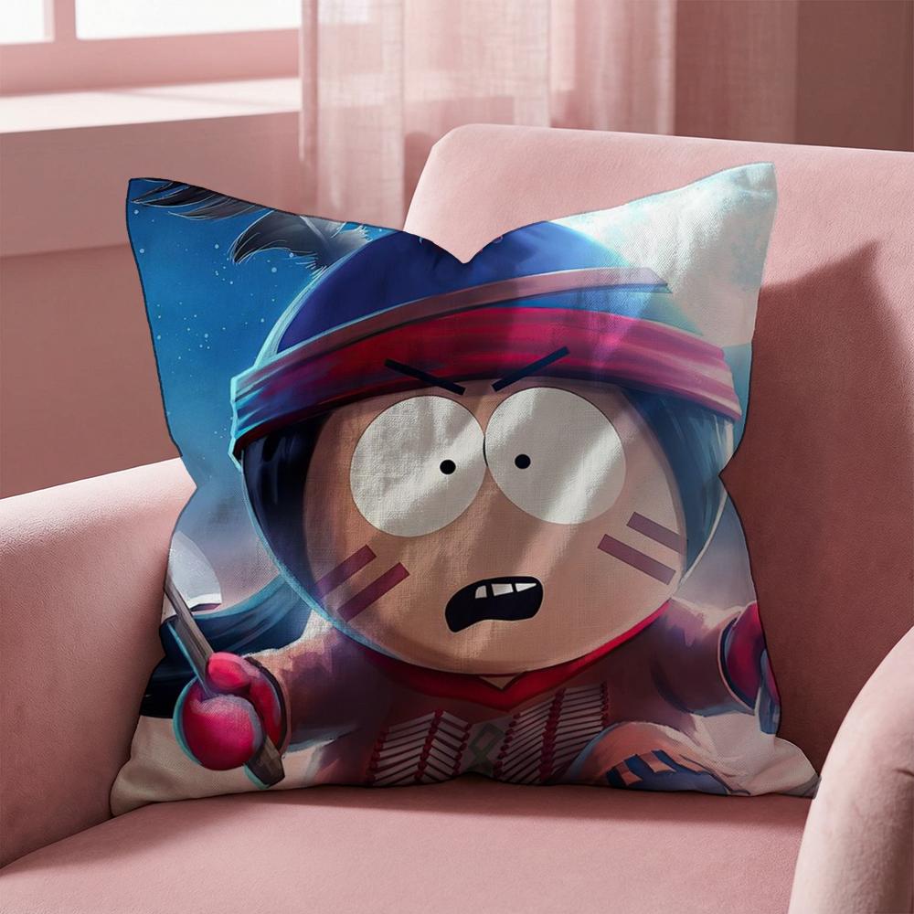 animeS sSouth p-Park Cushion Cover Multi-Scene Pillow Cover for Home & Car - Reversible, Soft & Durable for Daily Use