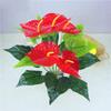 18Fork/branch Artificial Plants Anthurium Decoration Green Turtle Leaves Garden Home Decor Artificial Flowers Grass Plant Bonsai