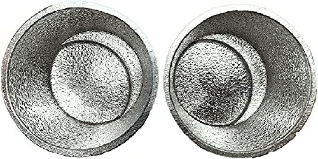 Washi Set of 2 Sake Moon Tin [Nousaku Wrapping] Cups, Shape,