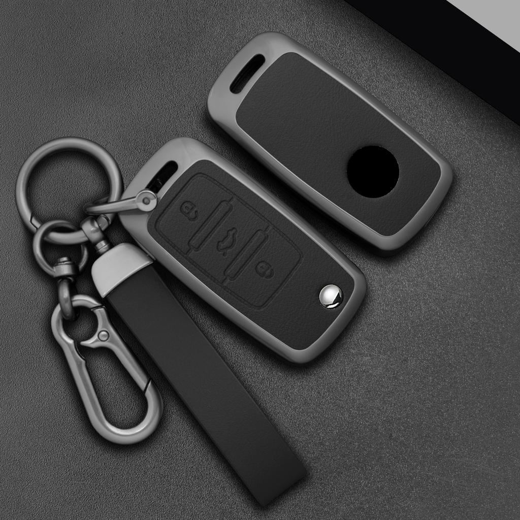 Styling Mouldings Car Key Case Cover Key Bag Fob For VW Volkswagen Polo Golf Passat Beetle Tiguan Seat Leon Altea Skoda Octavia