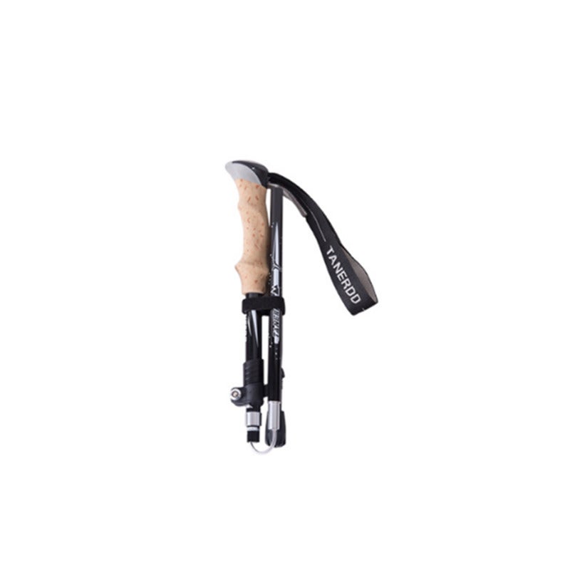 Bâtons de marche et de trekking 36 cm Bâton de trekking extérieur en carbone ultra léger télescopique pliable avec verrouillage extérieur Alpinisme