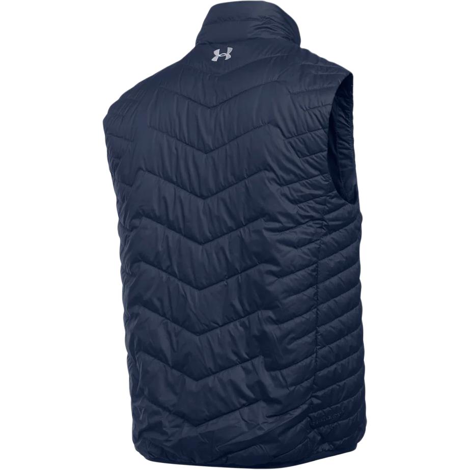 Under Armour Windproof Stand Collar Warm Solid Color Vest Men Vests Navy-Blue 1300126-410