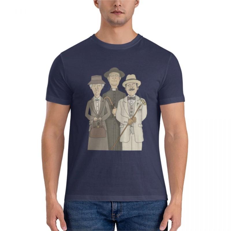 brand men cotton t-shirt Poirot, Marple and Father Brown Classic T-Shirt t shirts for men cotton mens t shirts casual stylish