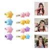 Y2k 90s Aesthetic Candy Color Star Hairpin for Woman Cute Duckbill Hair Clip