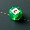 Acrylic 6 Sided Round Corner Dices Chinese Mahjong Role Playing Dices for Table Game, Classroom Teaching Easy to Use