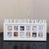 Photo Frame for 0-12 Month Baby"My First Year" Pictures Footprint Handprint Kids