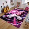 "Pink Warrior with Energy Blast" Patterned carpet, suitable as a non slip play mat for the living room and bedroom sofa