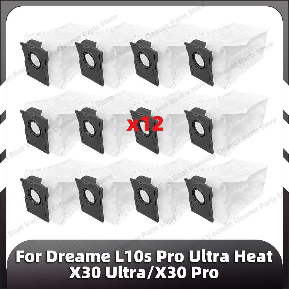 Compatible for Dreame L10s Pro Ultra Heat / X30 Ultra / X30 Pro Main Side Brush HEPA Filter Mop Pad Dust Bag Spare Parts
