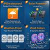 Solar LED Rope Light String Outdoor Waterproof Fairy Decoration for Garden Terrace Wedding Party Christmas Tree Lighting