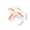Universal Cable Connector T-type Quick Wire Connecter Lever Nuts Compact Push-in Wiring Terminal Block Cable Splitter