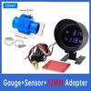 Car Water Temperature Gauge With volt meter 2 in 1 LCD Car Truck Gauge+ 26-40MM Water Temp Joint Pipe 10MM Water Tempe Sensor