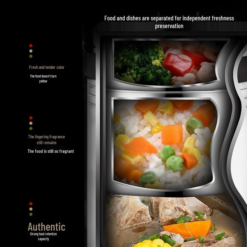 GOLDEN KEY Vacuum Insulated Stainless Steel Lunch Box