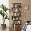 Freestanding bookcase 190.5cm Bookcase Standing shelf for presentation brown