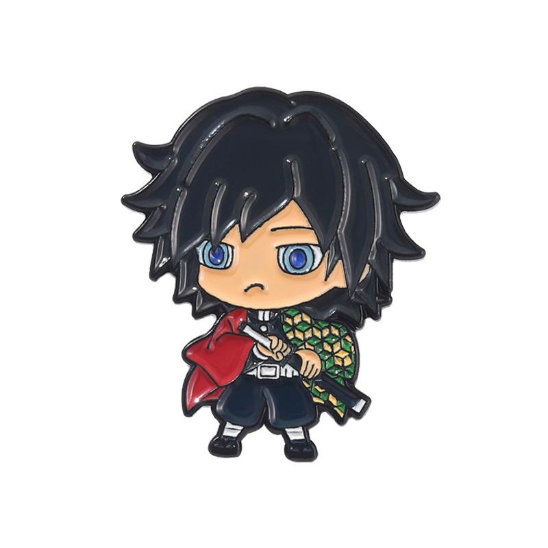 Demon Slayer Anime Lapel Pins Backpack Jeans Enamel Brooch Pin Women Fashion Jewelry Gifts Cartoon Badges