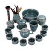 Ge Kiln Tea Set Gift Box Set Ceramic Kung Fu Opening Side Handle Teapot Household Tea Ware Gift Companion Gift Box
