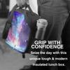 Abstract Artistic Multicolored Dimensional Galactic Nebula Insulating Thermal Lunch Bags for Boys Girls Washable Tote Cooler Bag