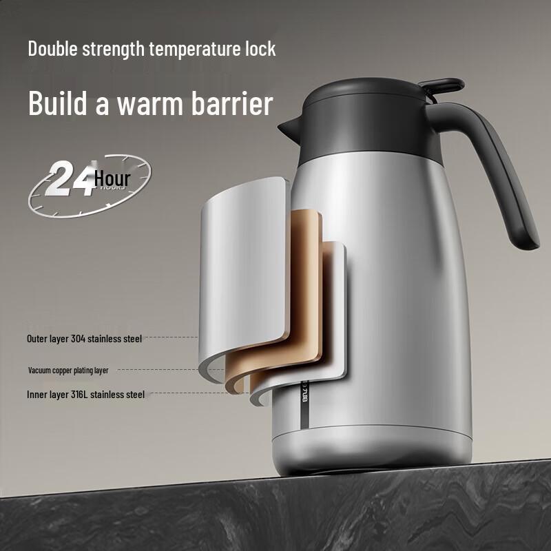 Joyoung WF502T 2.3L Stainless Steel Insulated Vacuum Flask