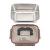 304 Stainless Steel Food Storage Container Metal Sealed Lunch Box with Handle for Home Refrigerator