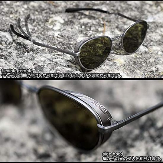 OUTLAND Sunglasses SELENGA Silver Silver Mirror X Polarized Smoke Foldable Selenga by Yamamoto Polarized Sunglasses for Fishing OL-402 (SIL) Optical,
