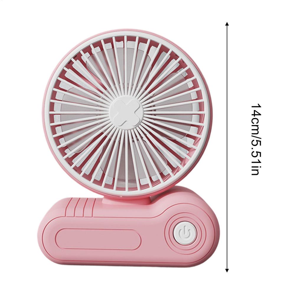 USB Rechargeable Desk Fan, 3-Speed Portable Table Fan, Quiet Personal Cooling for Home Office Bedroom Car, Long Battery Life