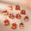 Cute Resin 3D Coffee Cup Drop Earrings for Women Girls Simulation Food Sandwich Dangle Earrings Kid's Jewelry Gifts