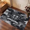 Leeds United Voetbal Print Kristalfluweel Tapijt, Comfortabel Waterabsorberend Antislip Binnen Vloerkleed