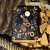 Bunny Rabbit Leather Grimoire Journal: Handmade Deckle Edge Notebook