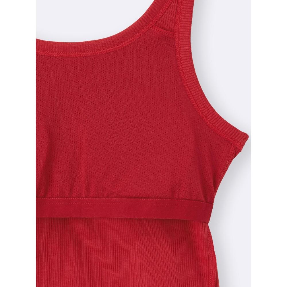 GU by Uniqlo Girls Bra Feel Petite Crop Rib Tank Top