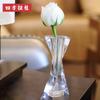 European Crystal Glass Small Vase, Fresh Tabletop Ornaments, Flower Plant, Transparent Bottle, Modern Home Decoration Accessorie