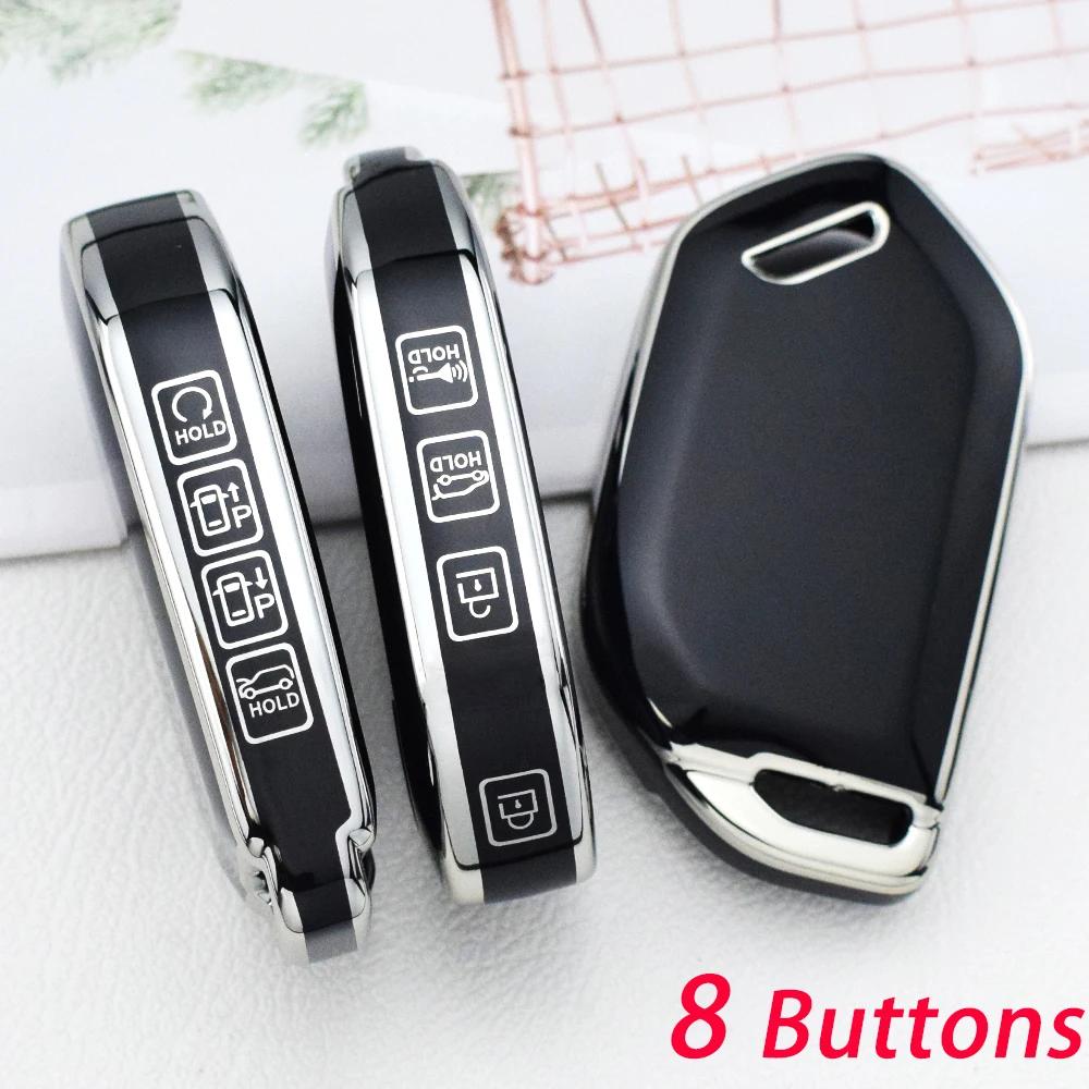 For Kia Sorento Morning Ev9 For Kia Picanto Ev9 Tpu Car Key Case Cover Potector Shell Fob Holder Accessories