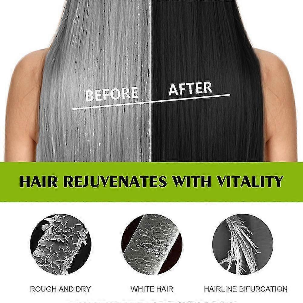 Herbal Hair Dye Shampoo for Grey Coverage - Natural & Fast-Acting Formula for UK Users