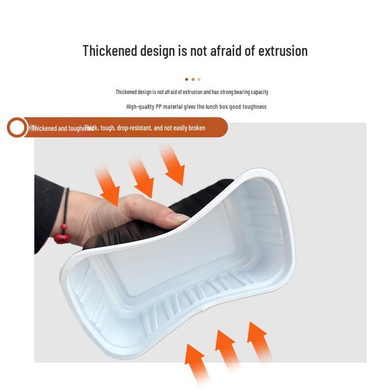 Fang Jia Jie 700ml Disposable Rectangular Meal Prep Containers