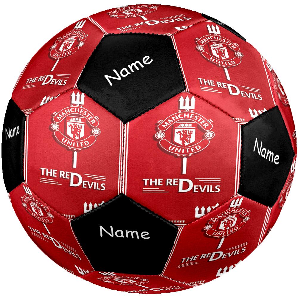 Custom Name Manchester United Theme Size 5 Soccer Ball, Suitable for Both Indoor and Outdoor Matches, a Gift Suitable for Everyone.