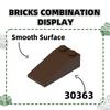 Non-Toxic 62Pcs/Lot 30363 Slope18 2 X 4Holes Slanting 2 Columns Block Moc Color Accessories Compatible With Brick Diy Children Toy