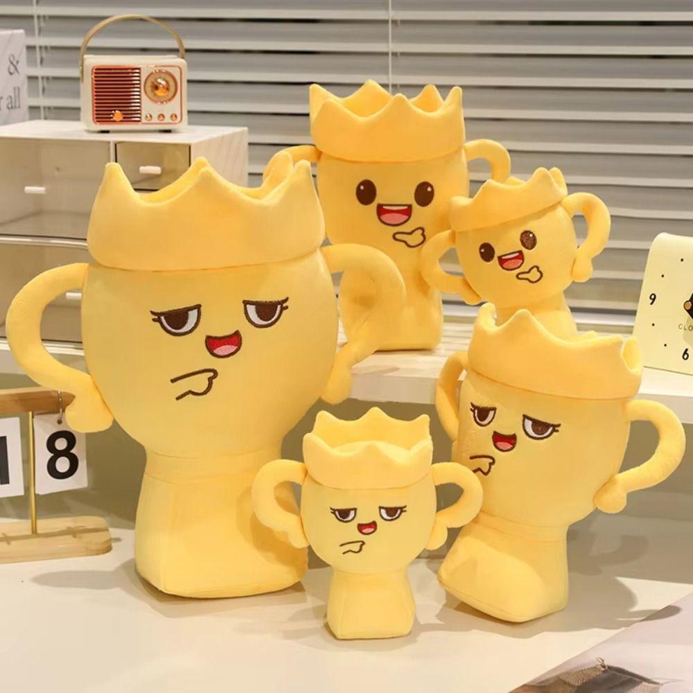 PP Cotton Trophy Shape Plush Doll Simulation Victory Championship Plush Toys Kids Gifts