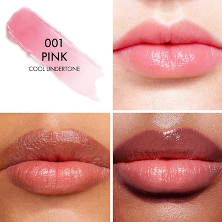 Dior Addict Lip Glow 001 Rosa, 3,2 g, Balsamo Labbra Colorato Idratante, Glow Naturale, Cura Labbra Idratante per Tutti i Tonalità di Pelle