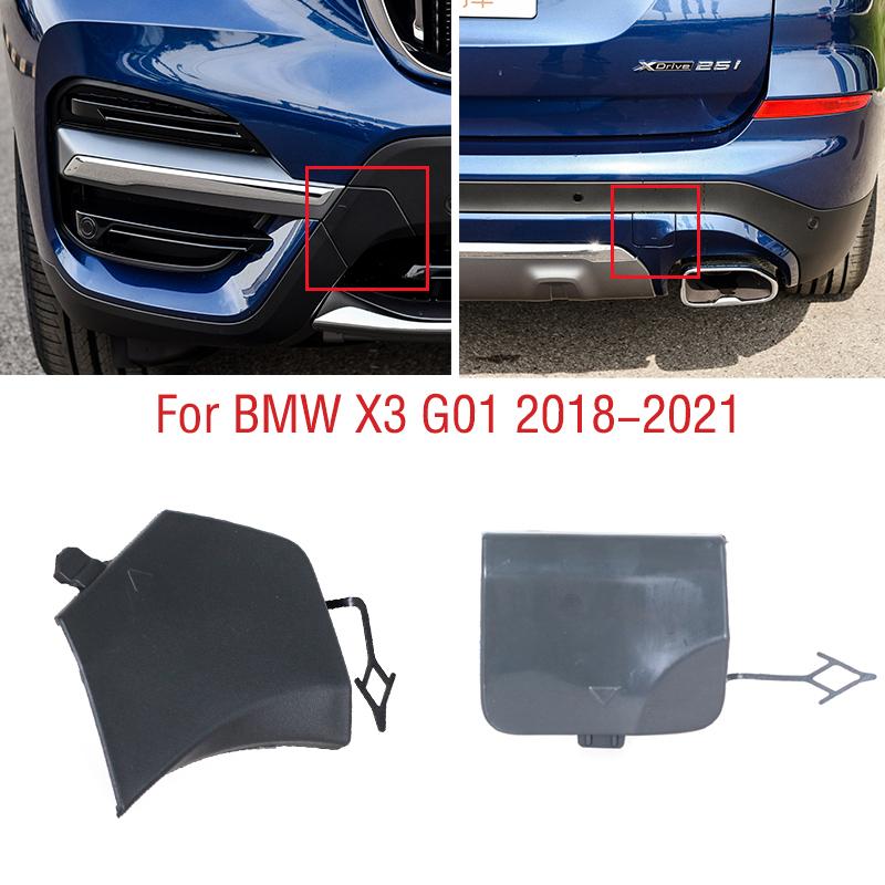 For BMW X3 G01 XDrive SDrive 25i 28i 30d 35d 35i XLine 2018- Front Rear Bumper Tow Hook Cover Cap Trailer Hauling Eye Lid