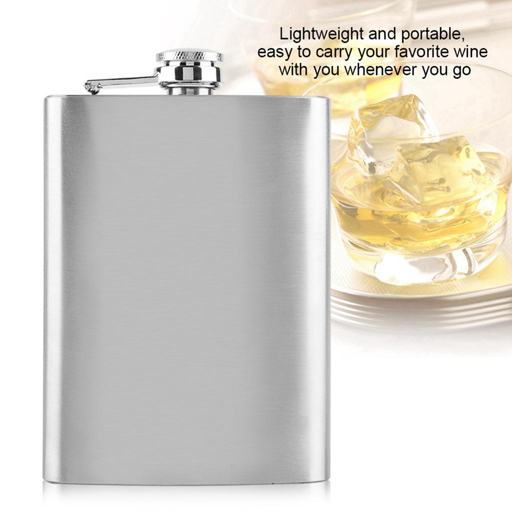 Stainless Steel Flask Pocket Bottle for  Whiskey Liquor Wine Alcohol