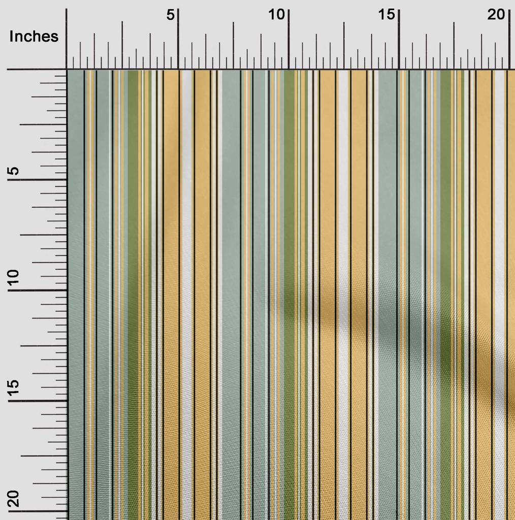 oneOone Cotton Flex Fabric Multicolor Stripe Fabric Prints By Yard 40 Inch
