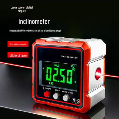 Intelligenter digitaler Neigungsmesser mit USB, vierseitiger Magnetabsaugung und Doppelanzeige für Ingenieurvermessungen