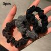 1/2/3pcs Sequin Fashion Exquisite Shiny Large Hair Loop Ponytail Holders Rubber Bands Hair Accessories For Women Party