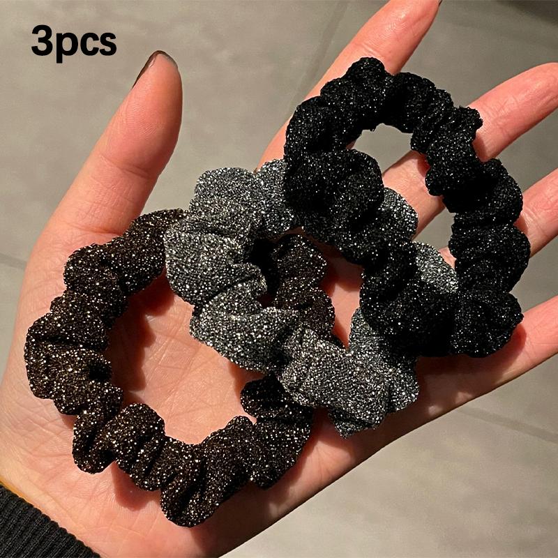 

1/2/3 шт. Блестящие модные изысканные большие резинки для волос с пайетками, держатели для хвостика, резинки, аксессуары для волос для женщин, для вечеринки