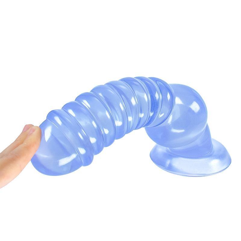 Závitový PVC Butt Plug Anální Expanzér Masturbátor Sexuální Hračka Velký Péro Fisting Strap on Kohout Gay Otrok Realistické Dildo